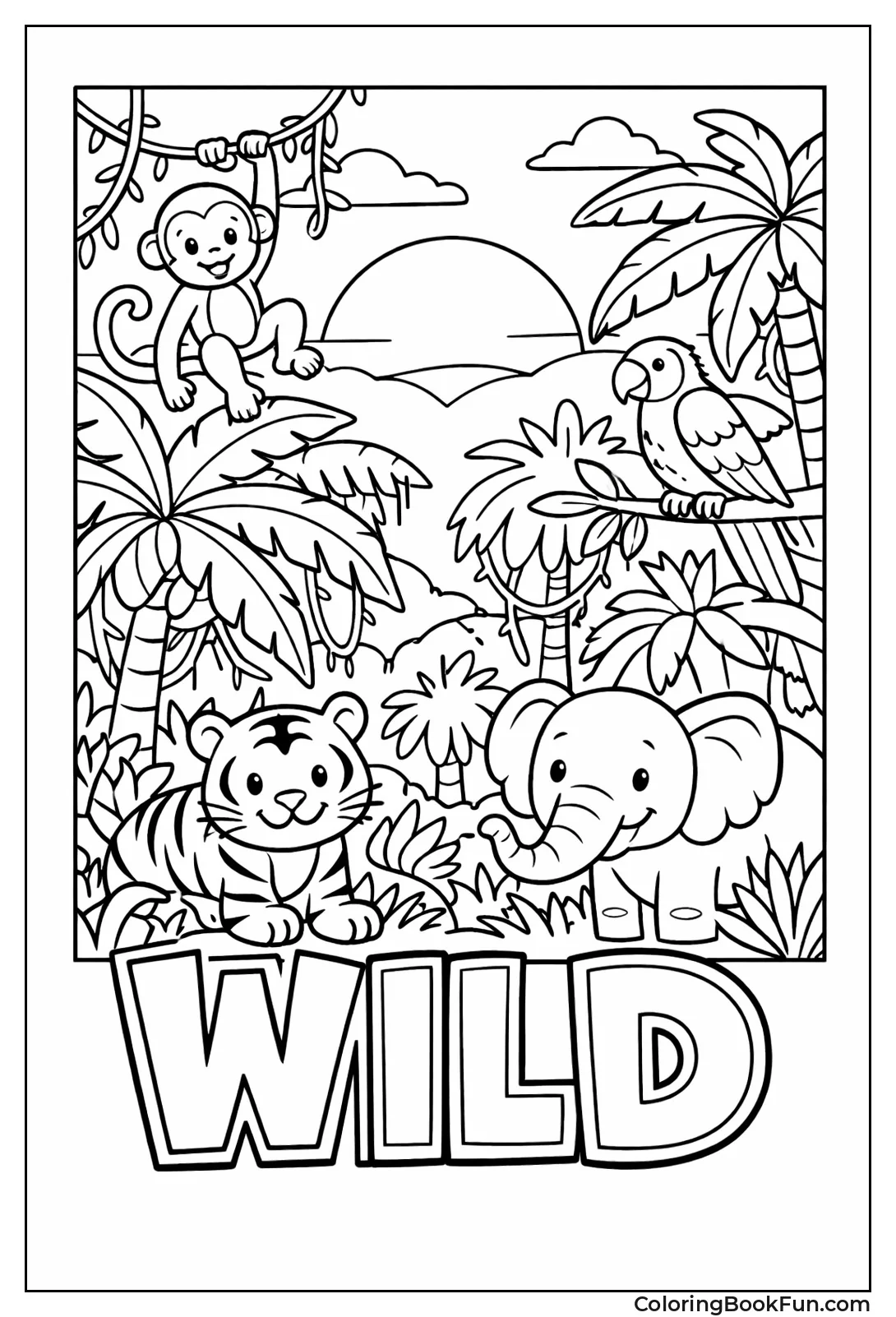 Palm Trees Silhouette Sunset