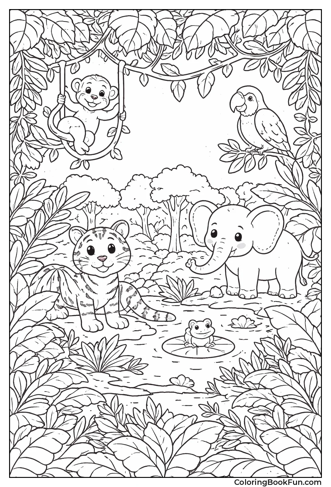 Vines Mirror in Border