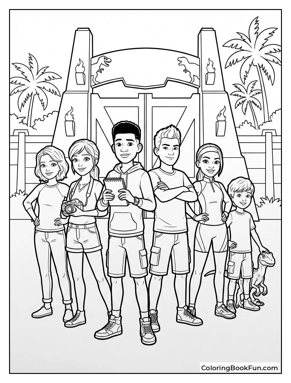 Camp Kids Pose Together