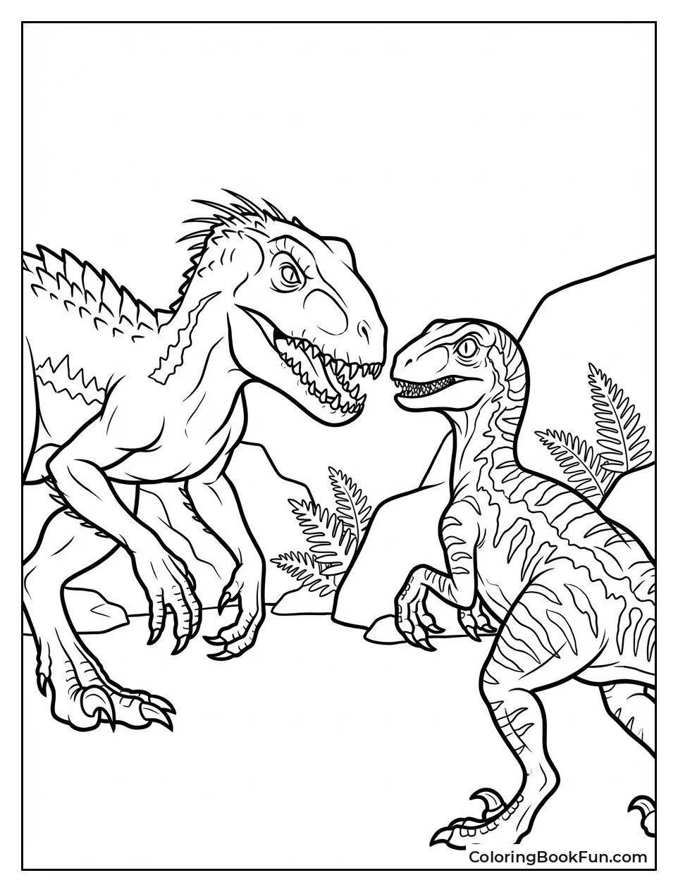 Indoraptor with Blue