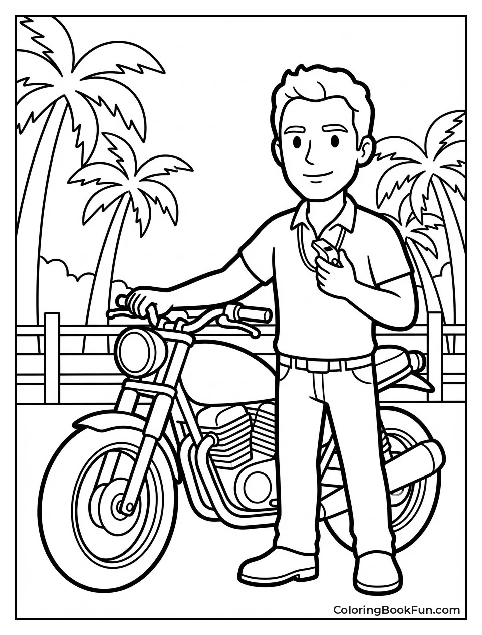 Owen Poses with Whistle