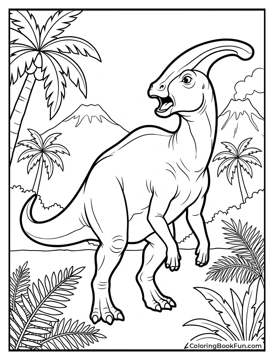 Parasaurolophus Honks Crest Loudly