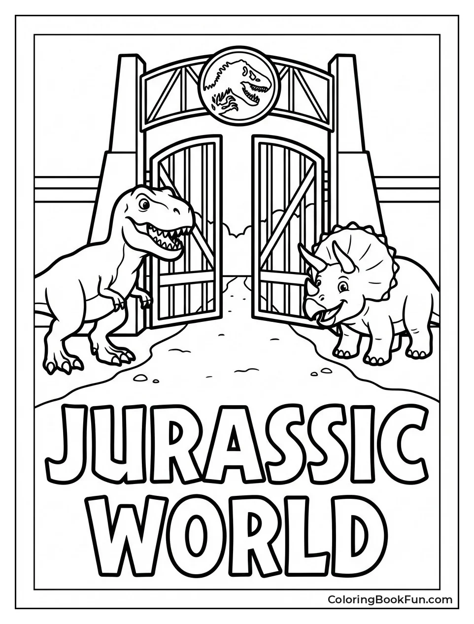 Jurassic World Gate Opens