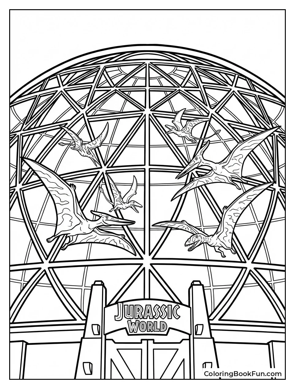 Pterosaurs Soar in Dome