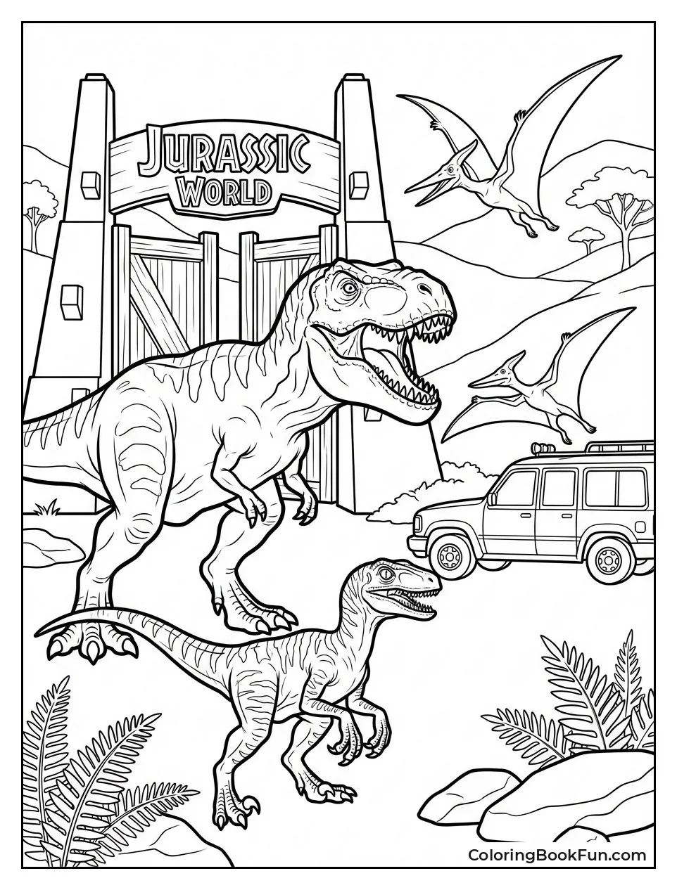 Realistic Jurassic Scenes