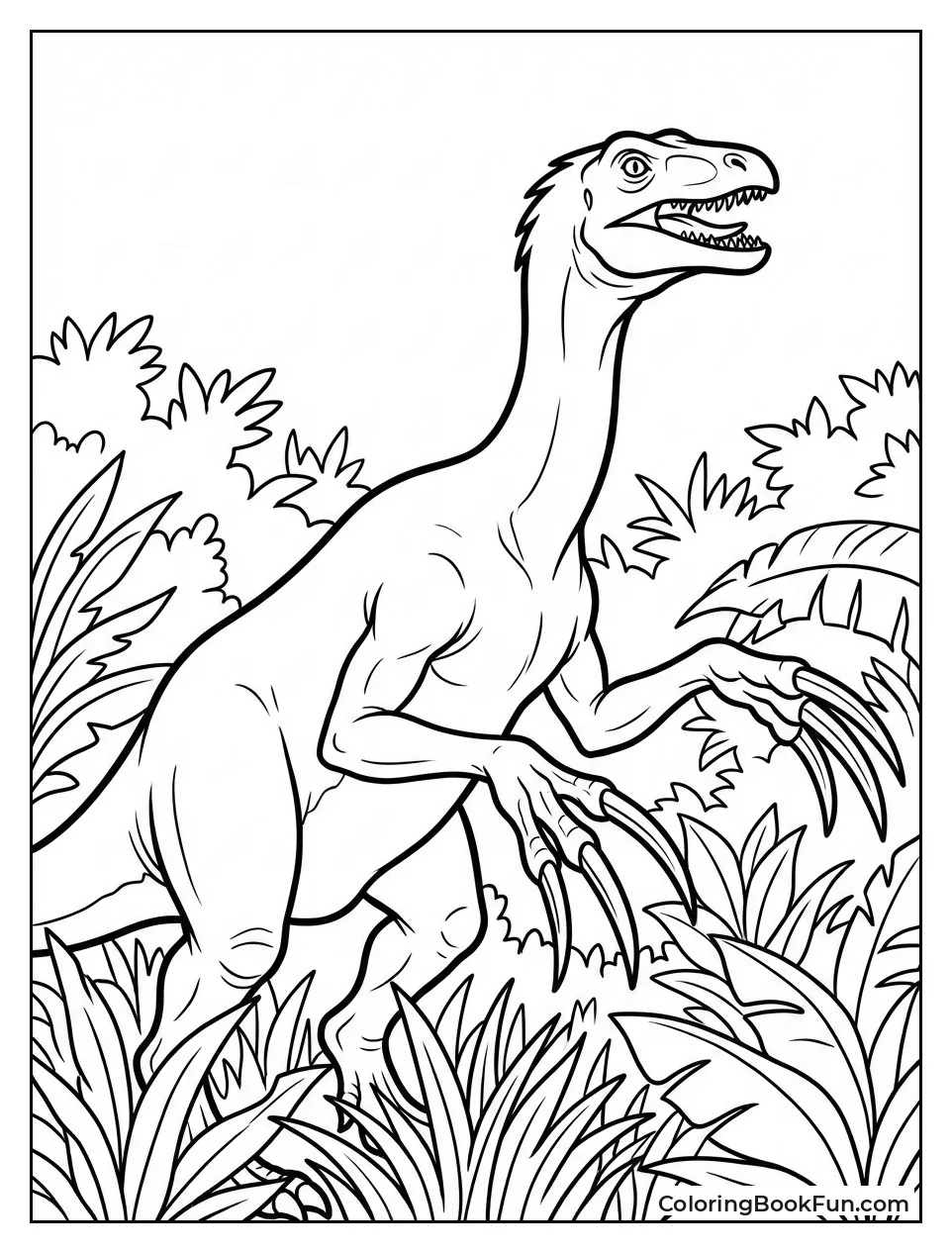 Therizinosaurus Slashes Big Claws