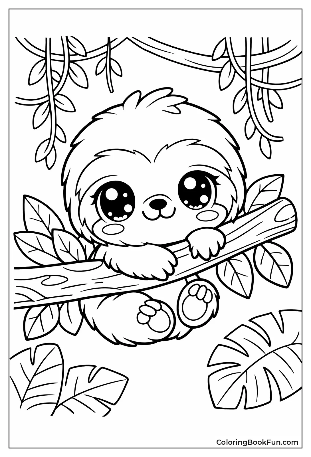 Kawaii Baby Sloth Clings