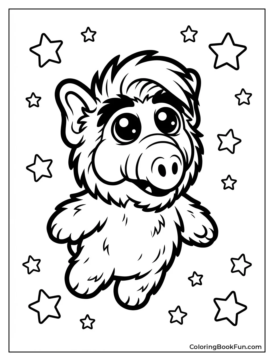 Chibi ALF with Stars