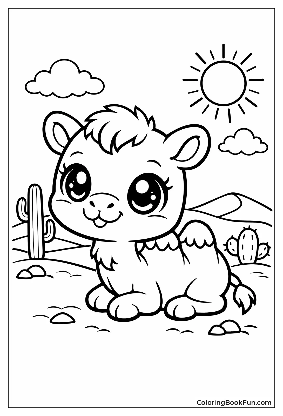 Chibi Camel with Big Eyes