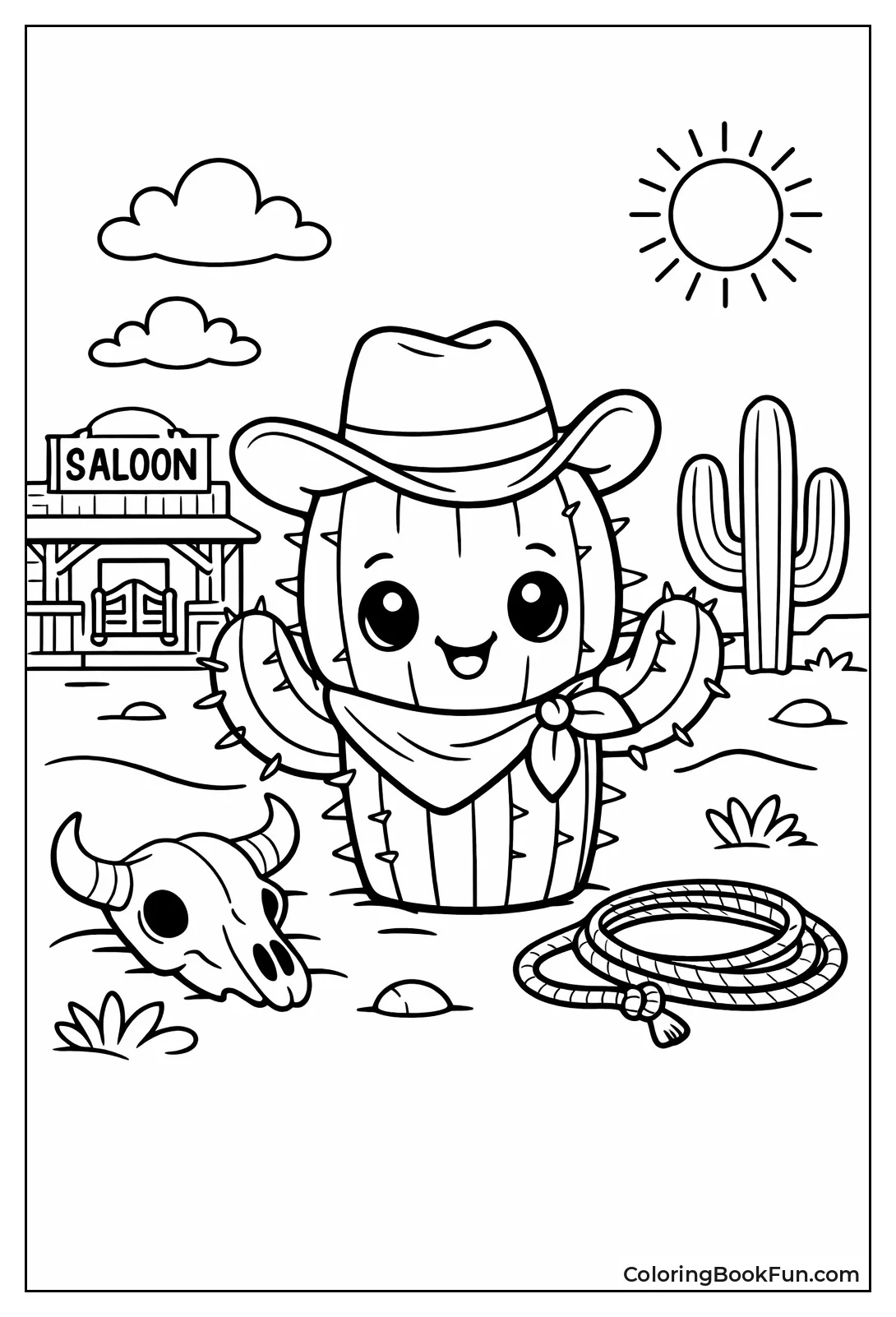 Cute Cactus Cowboy Hat