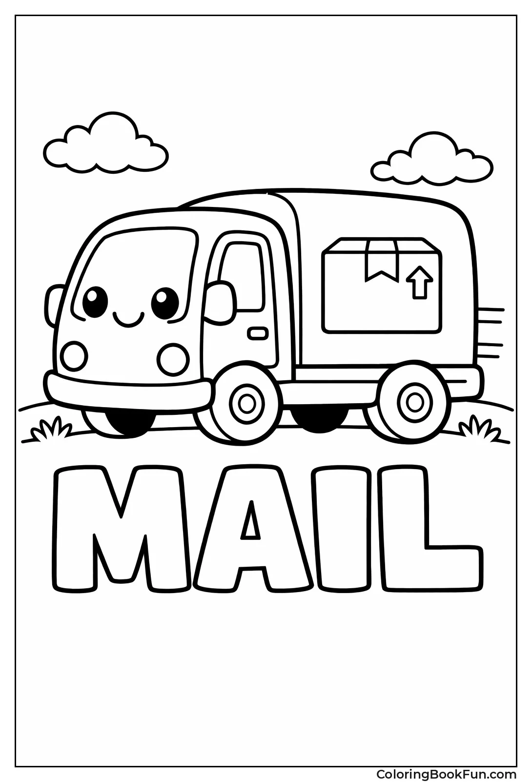 Cute Delivery Truck Smiles