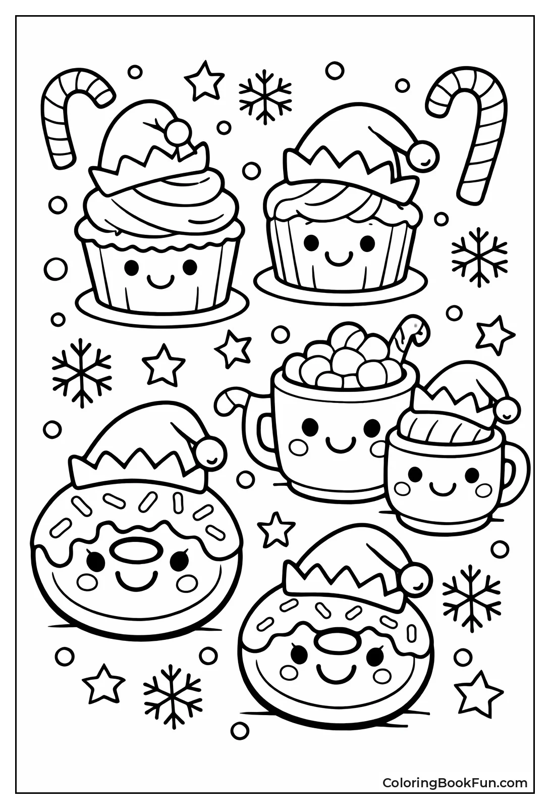 Cute Elf Hat Cupcakes