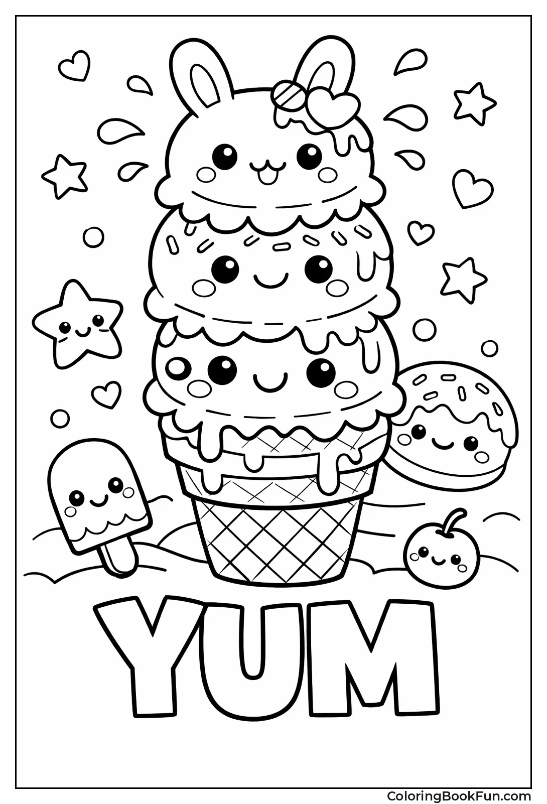 Stacked Ice Cream Cones