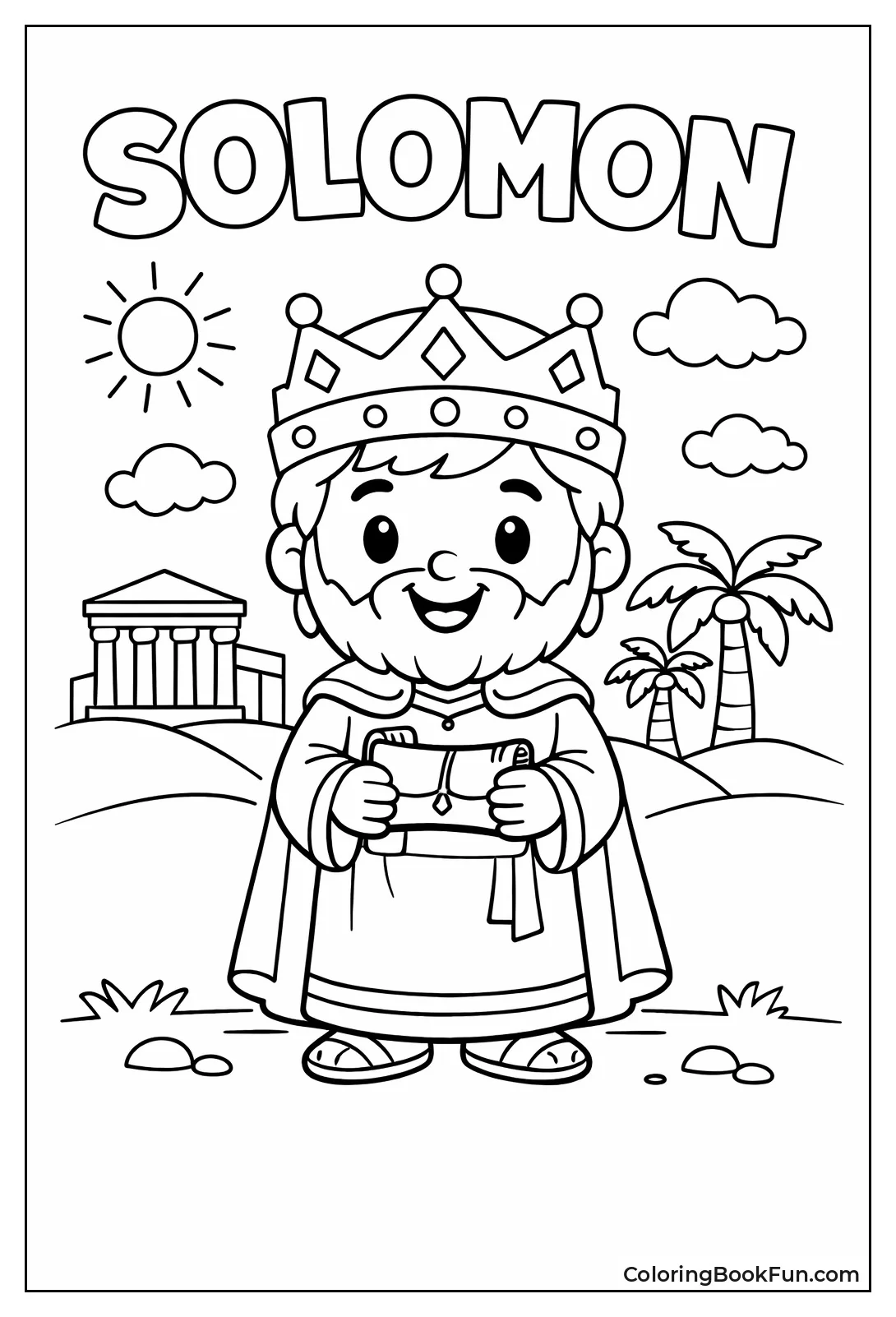 Cute Smiling King Solomon