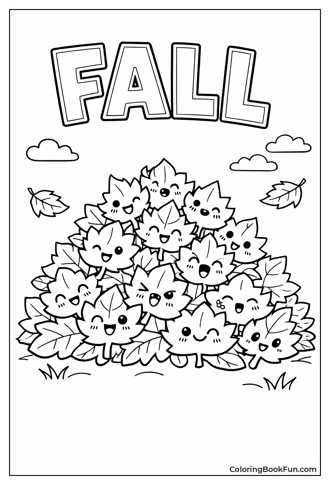 Kawaii Pile of Leaves