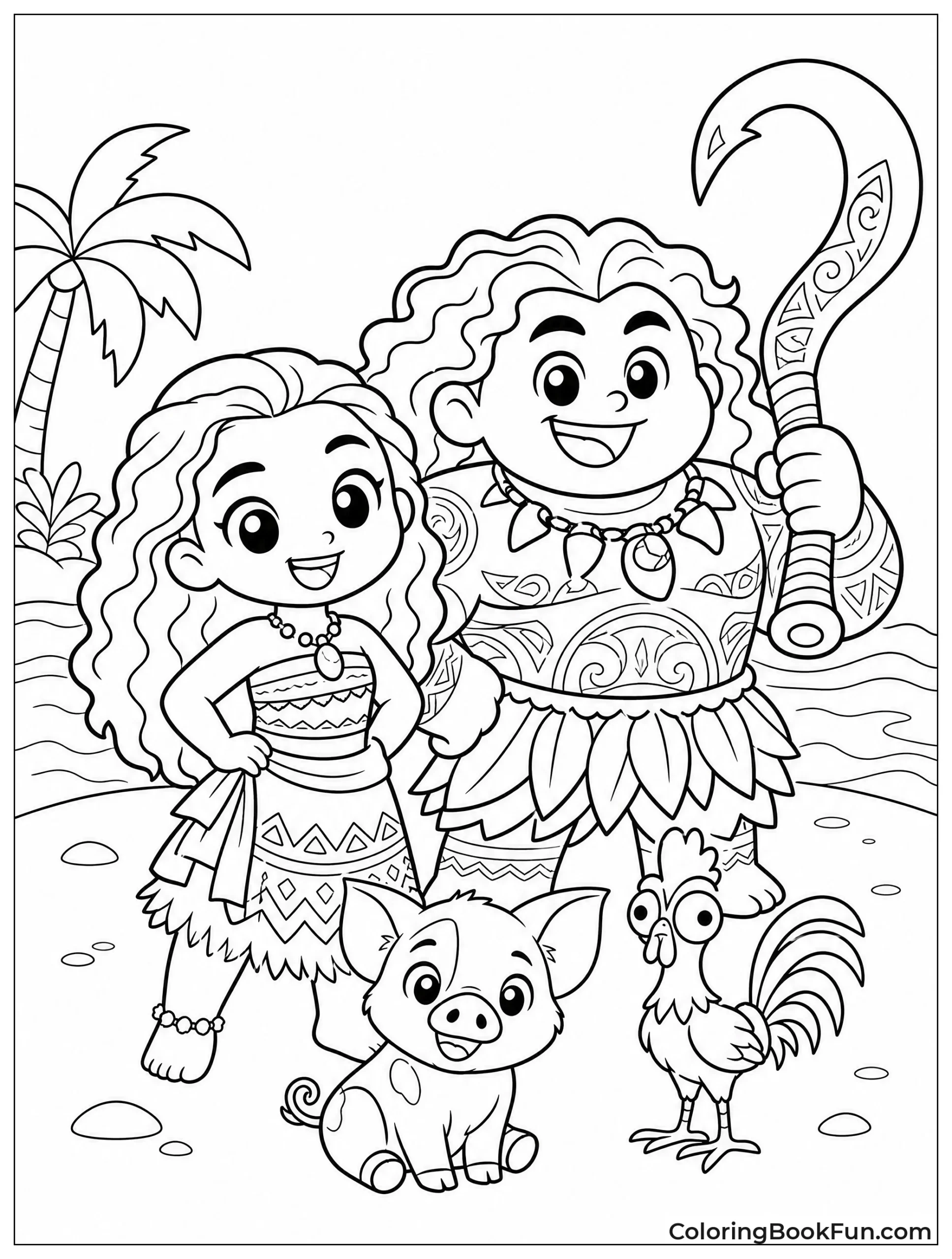 Kawaii Moana with Friends