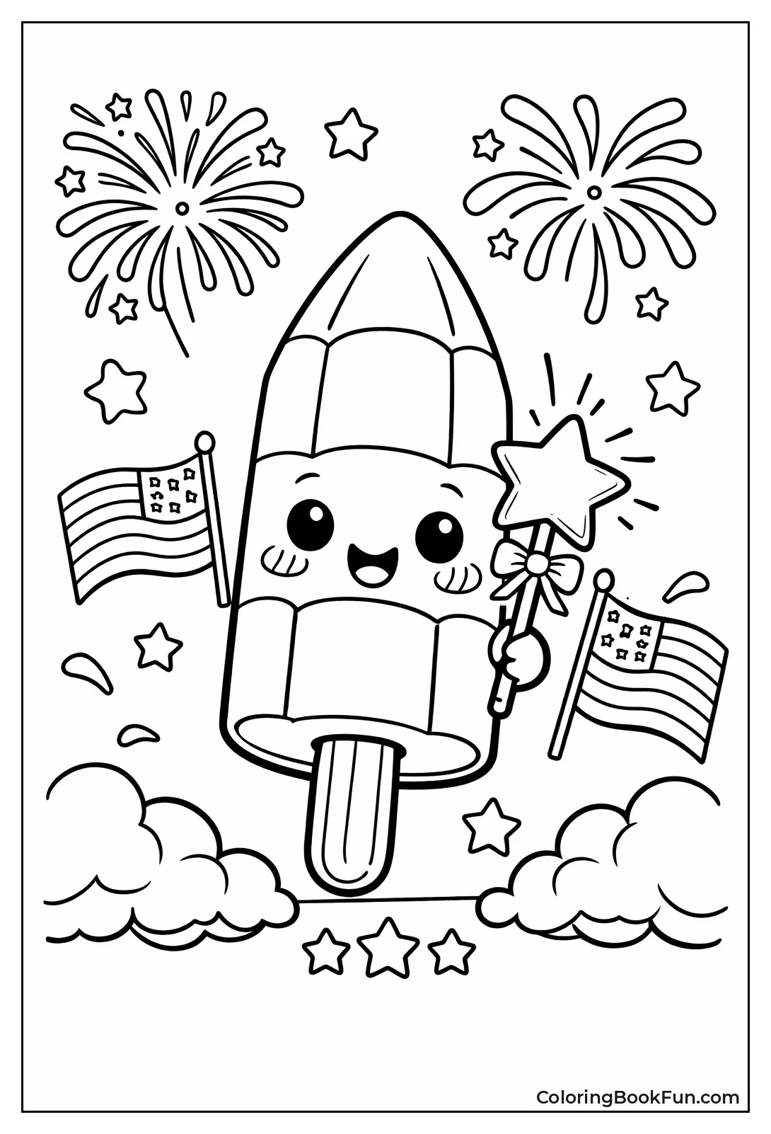 Popsicle Smiles with Stars