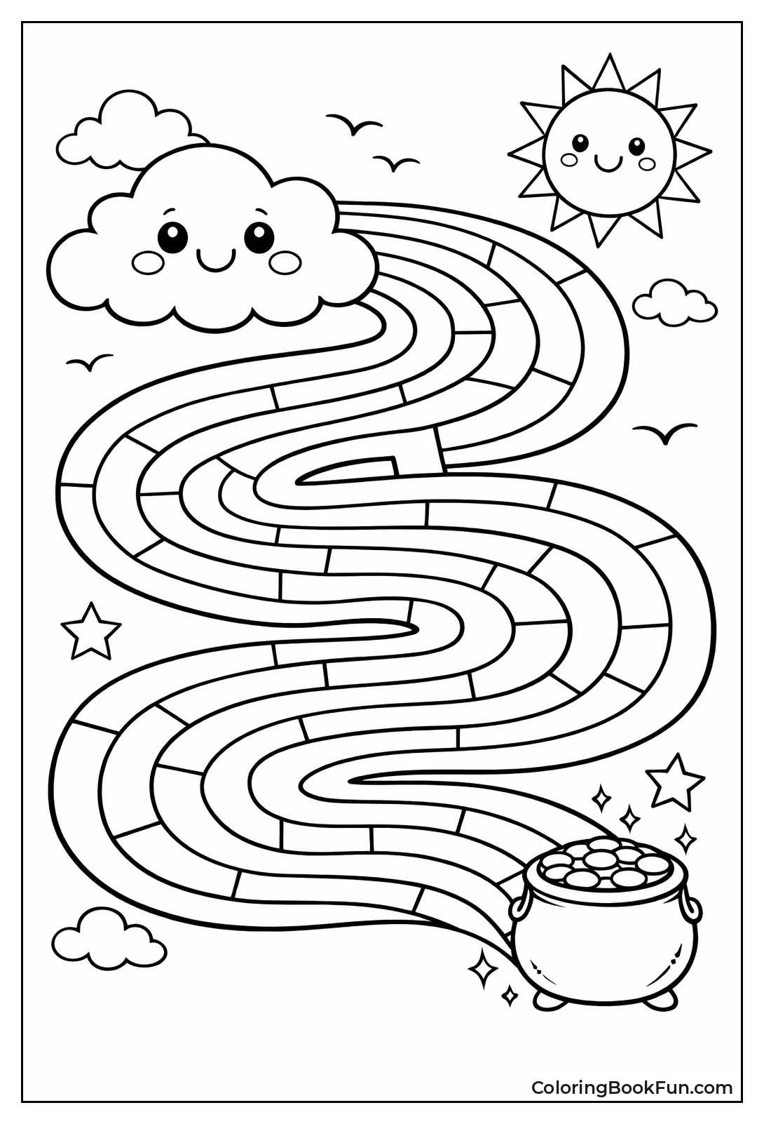 Cute Cloud Trails Rainbow