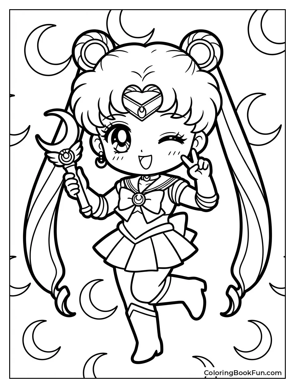 Kawaii Sailor Moon Poses Cutely