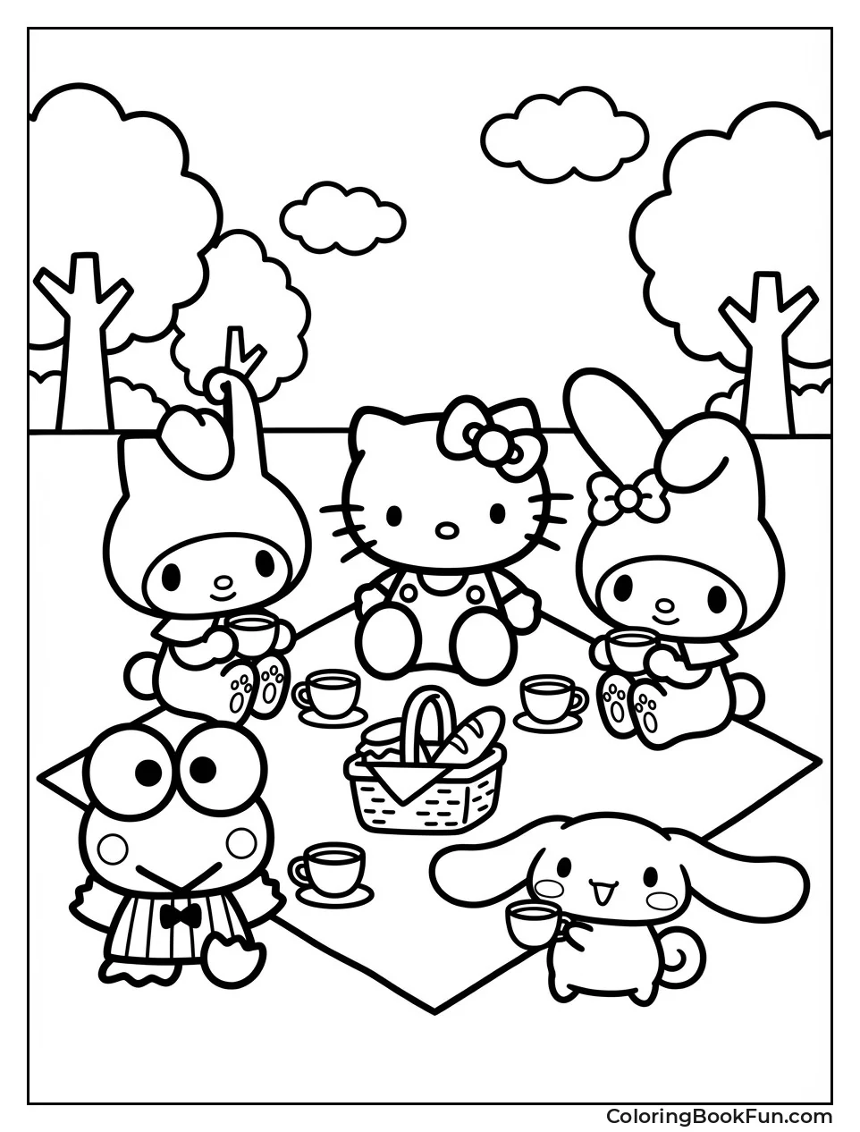 Kawaii Sanrio Girls Posing