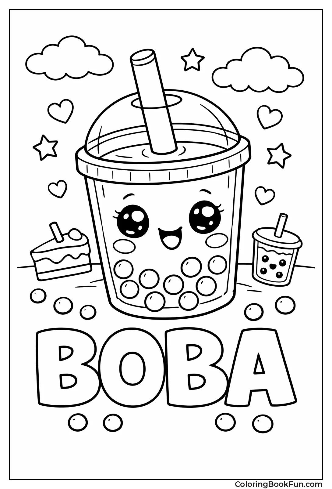 Kawaii Smiling Boba Cup