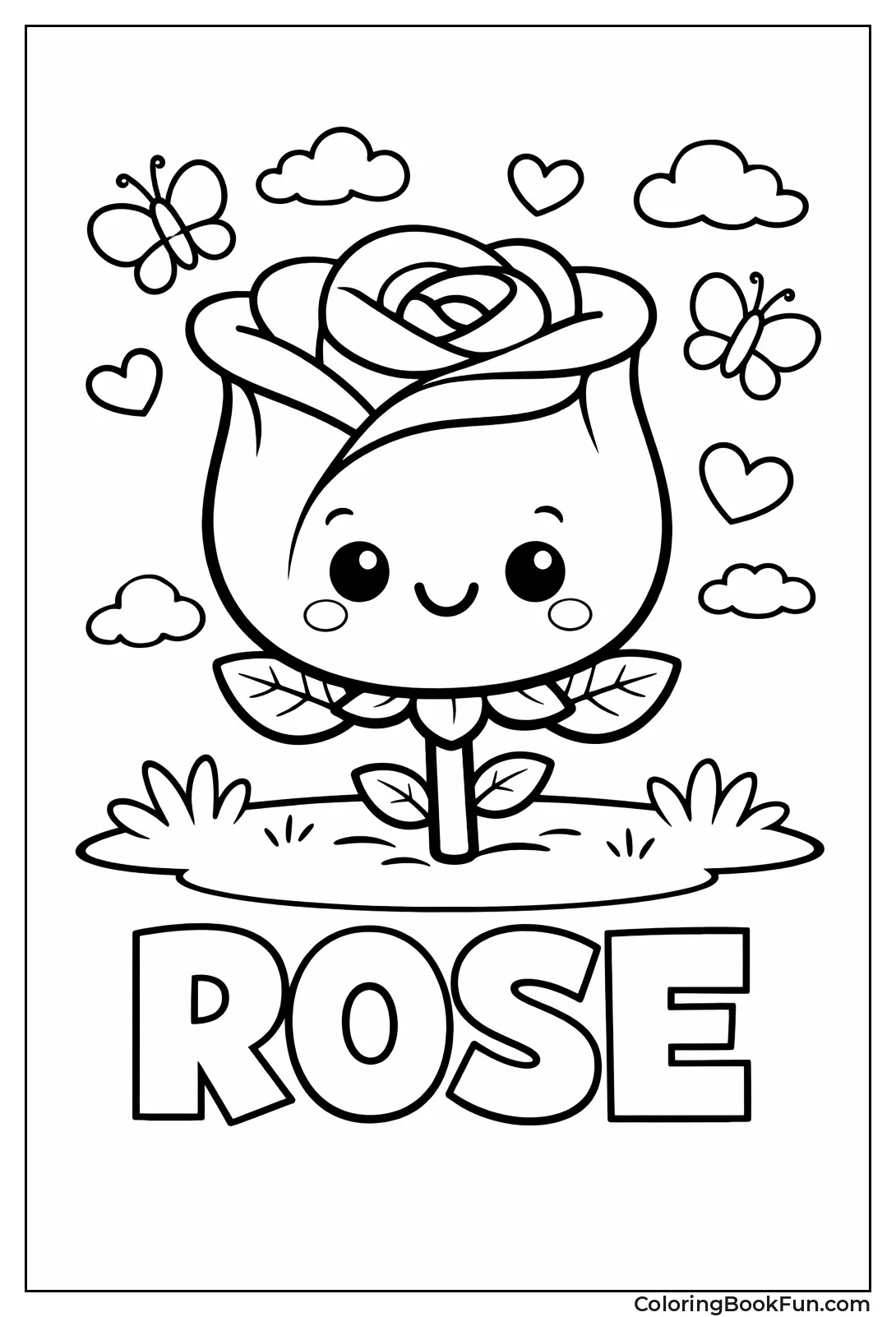 Smiling Kawaii Rose