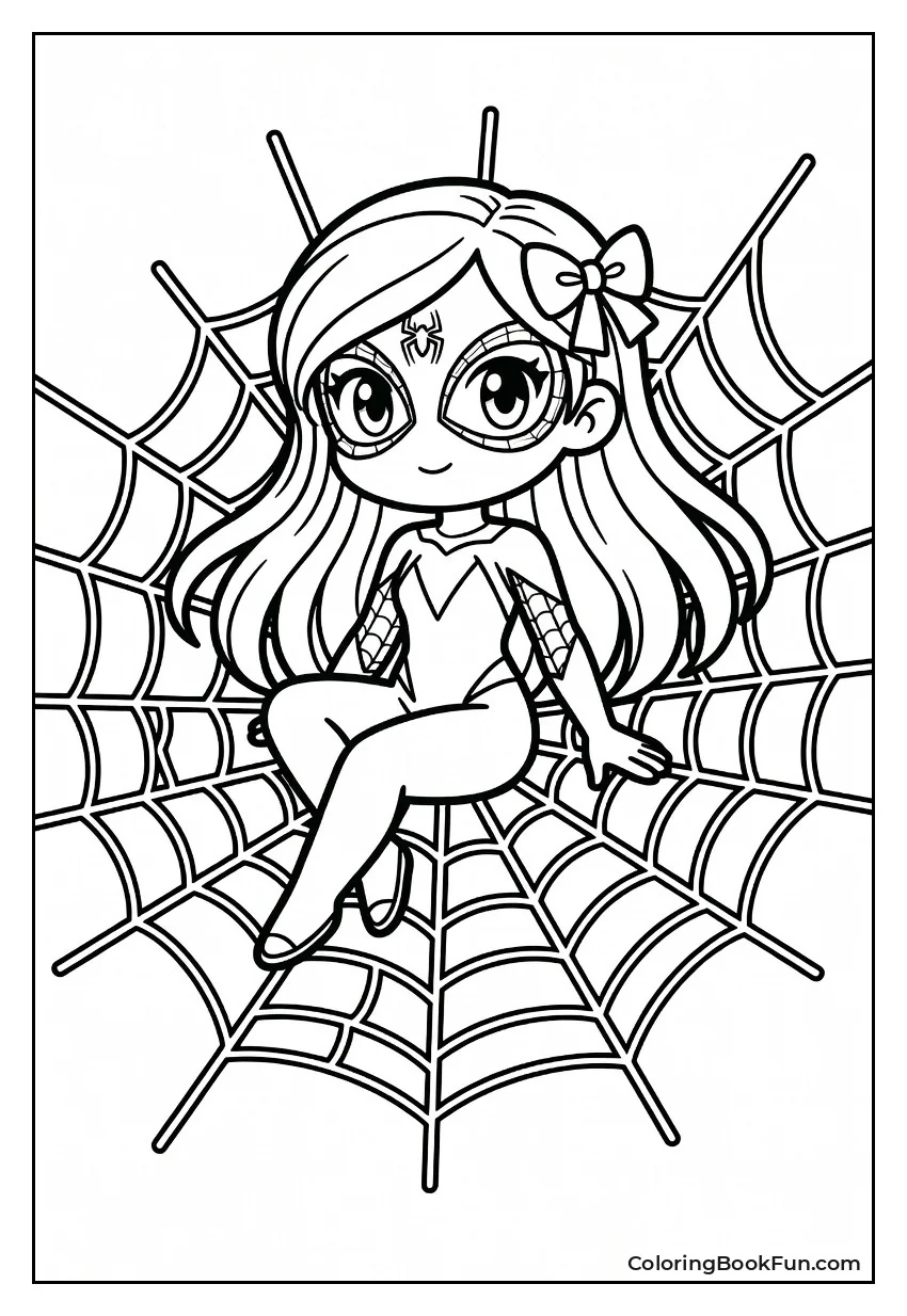 Kawaii Spider-Gwen on Web