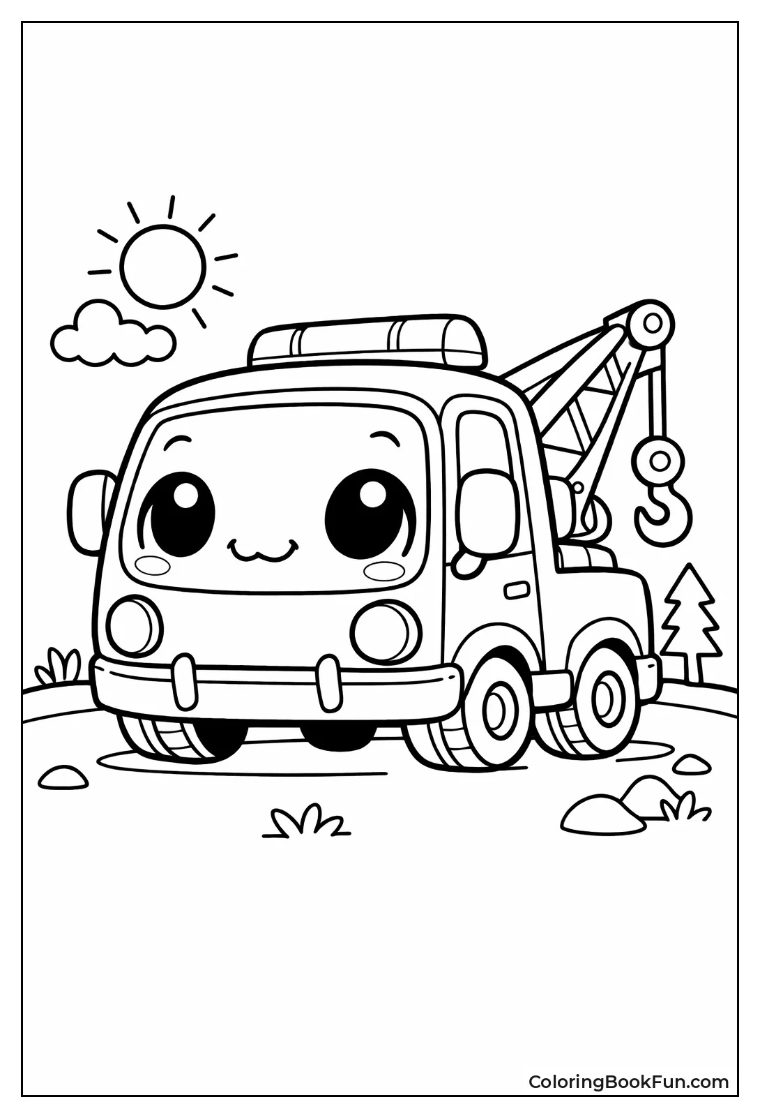 Kawaii Chibi Tow Truck