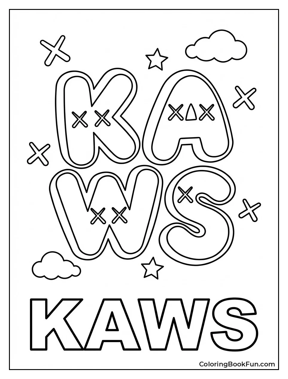 KAWS Block Letters