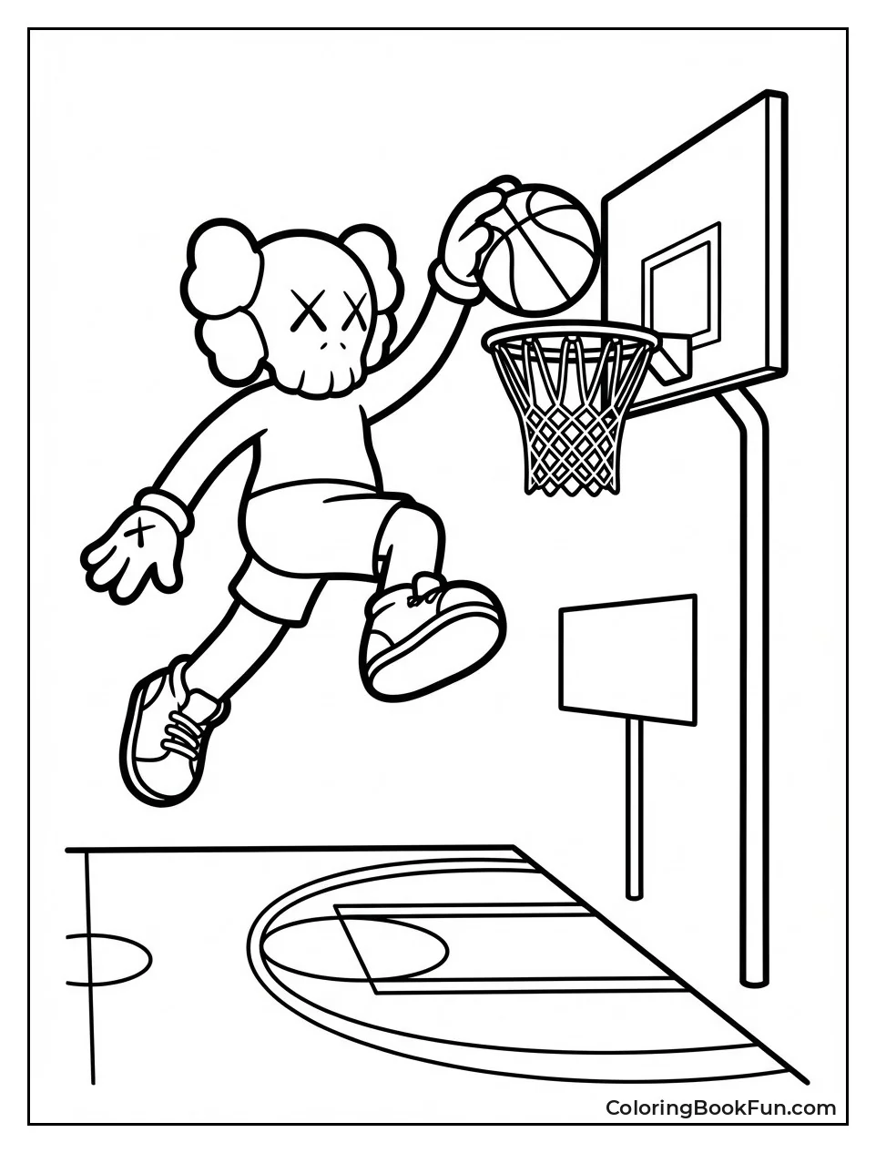 Companion Playing Basketball