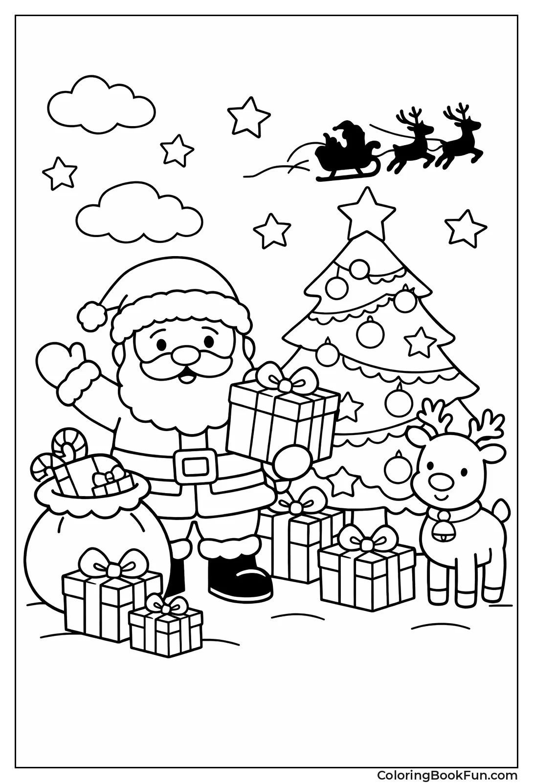 Kids Color Santa Gifts