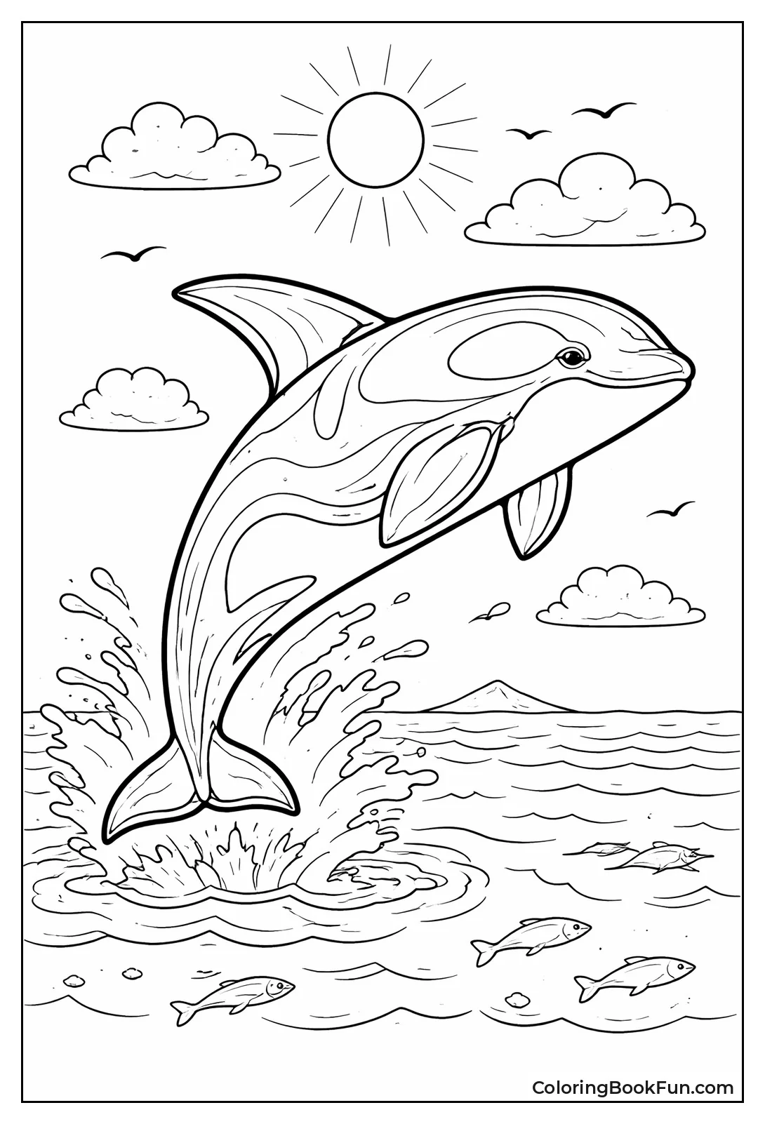 Orca with Detailed Patterns