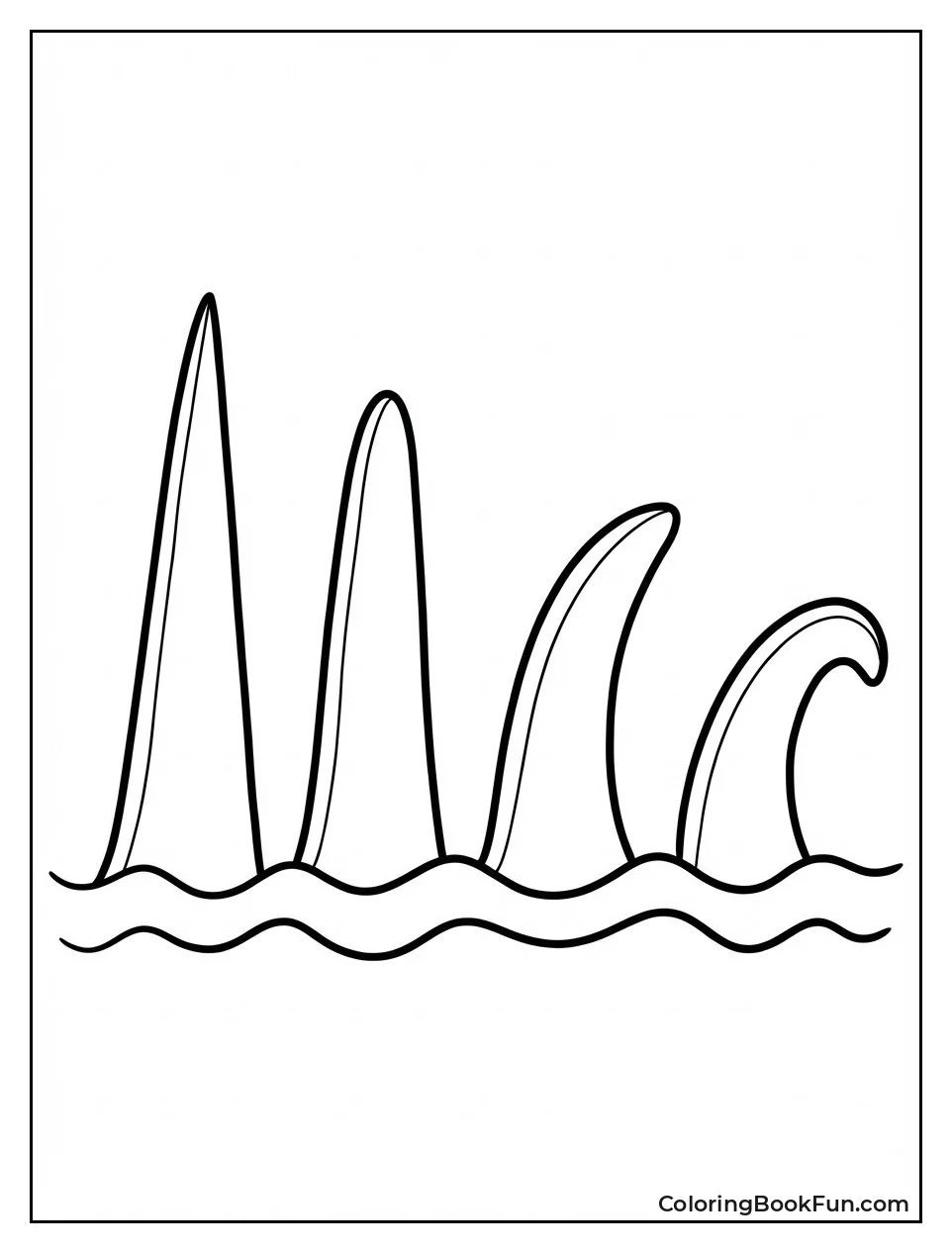 Different Orca Dorsal Fins