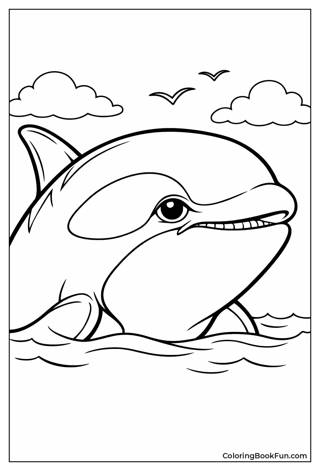 Detailed Orca Eye Portrait