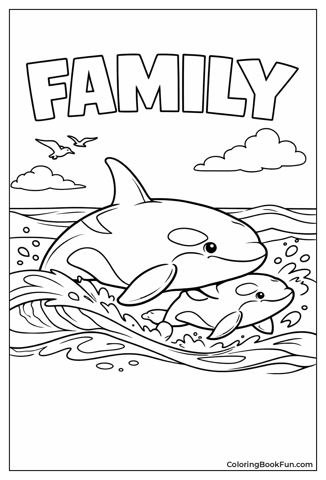 Mother Orca with Calf