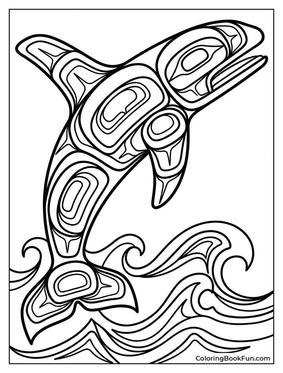 Tribal Style Orca Art