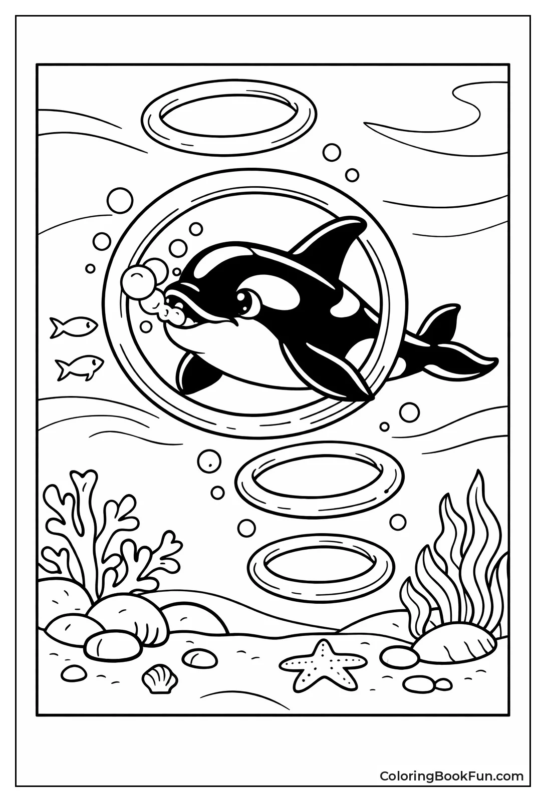 Orca Blowing Bubble Rings