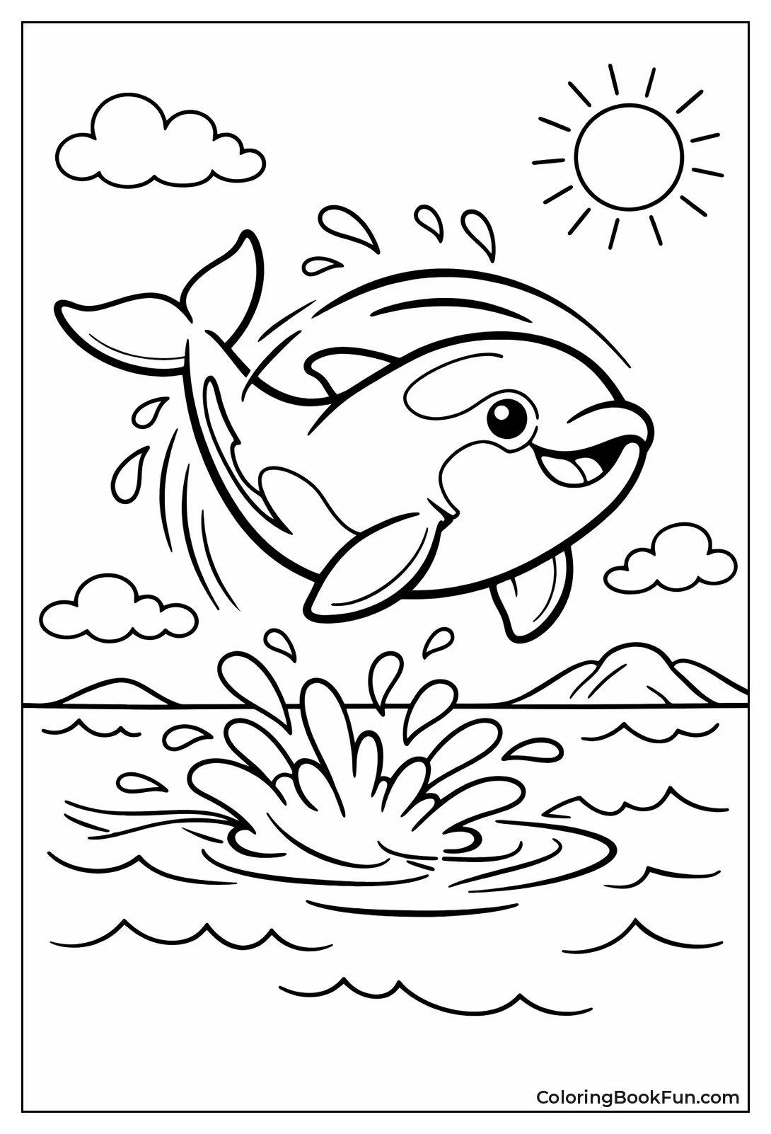 Juvenile Orca Doing Flips