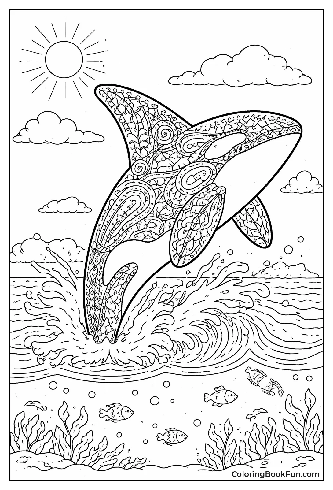 Zentangle Dorsal Fin
