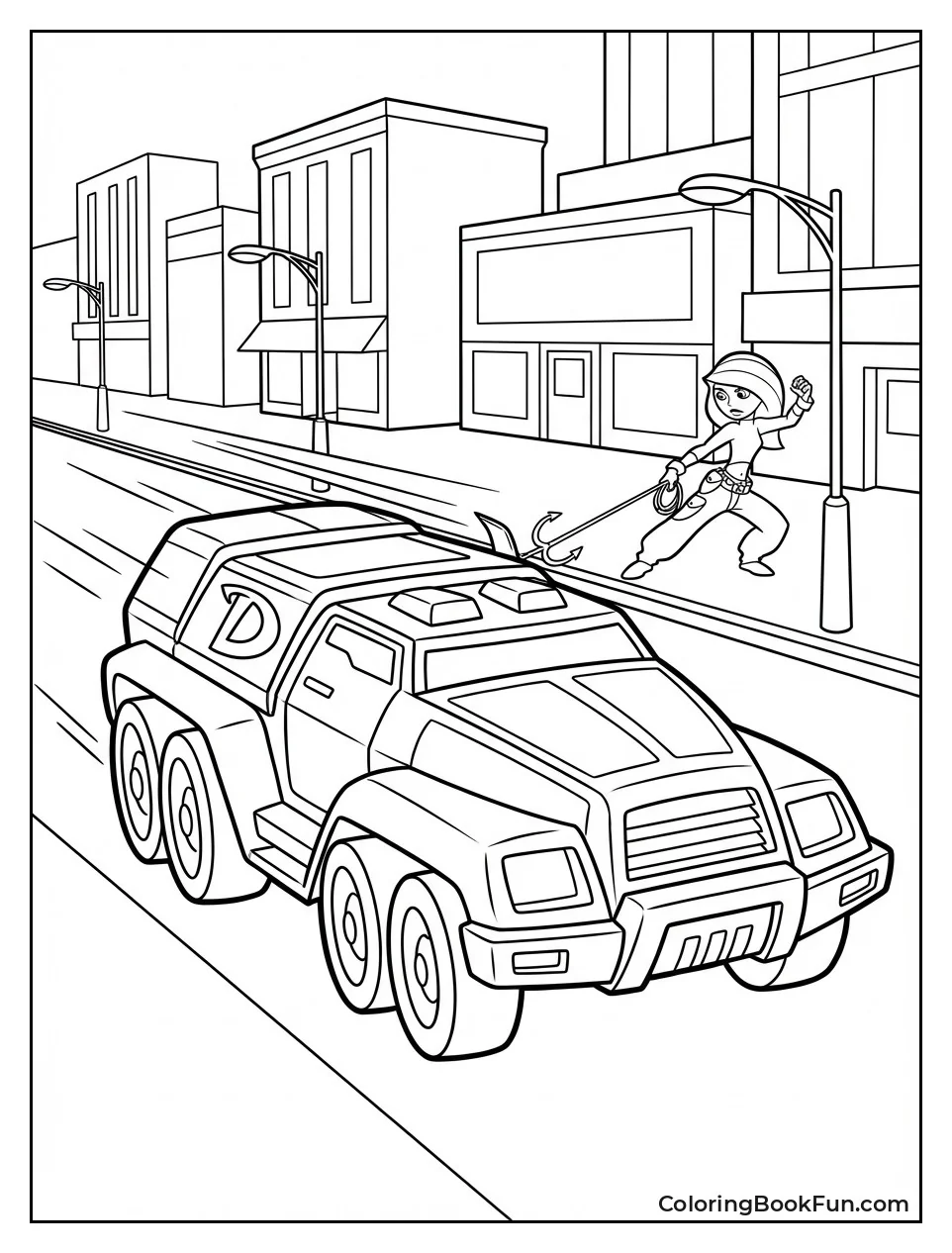 Doomvee Races through Streets