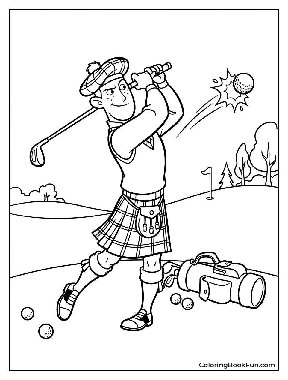 Duff Swings Explosive Golf Balls