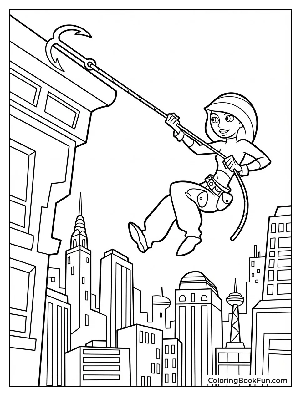 Kim Swings over Skyline