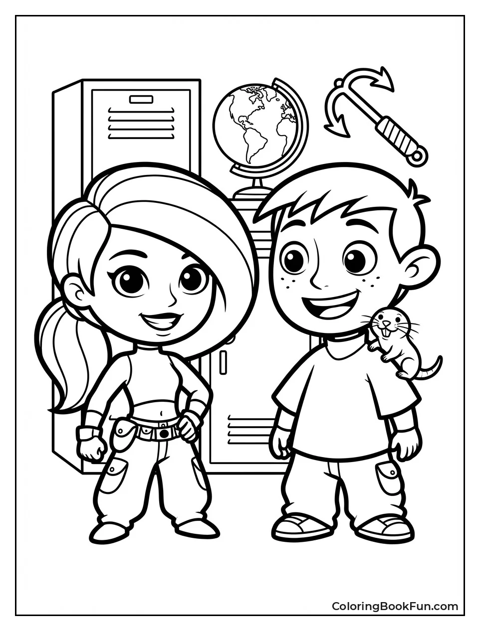 Kawaii Kim and Ron Smile