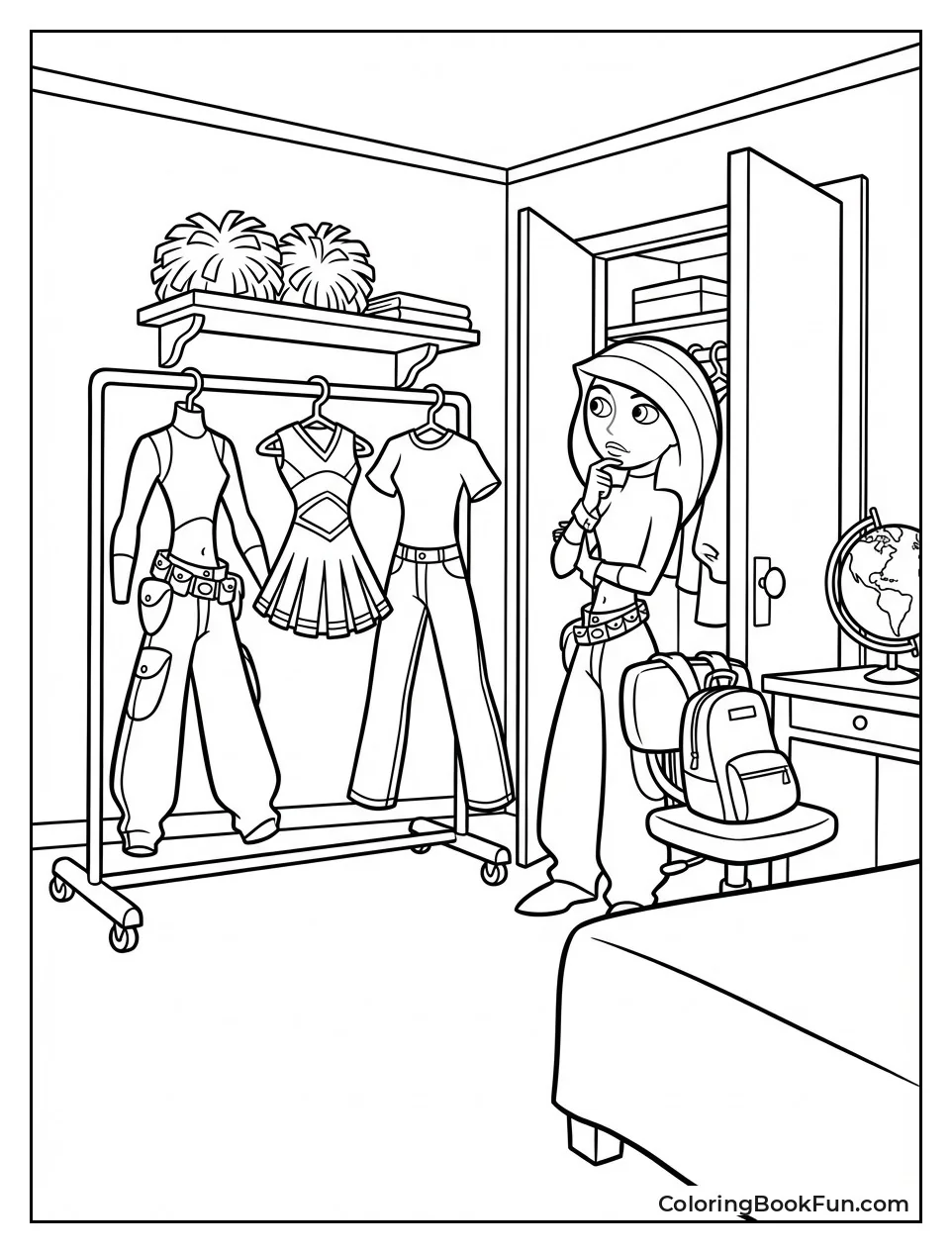 Kim Picks Mission Clothes