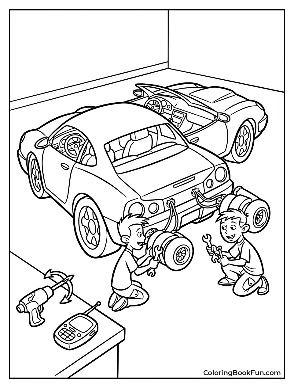 Kim Drives Gadget Car