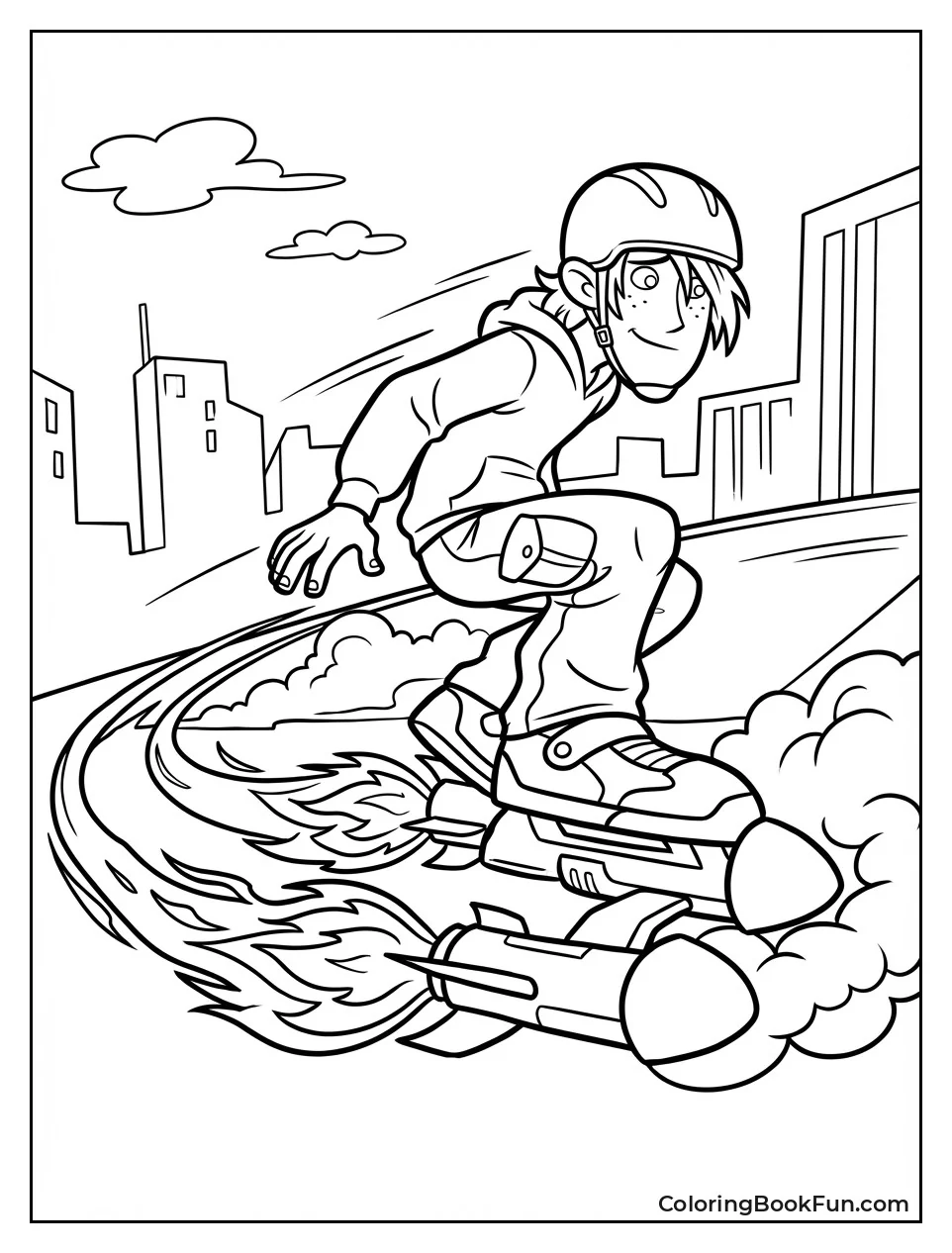 Ron Zooms Rocket Skates