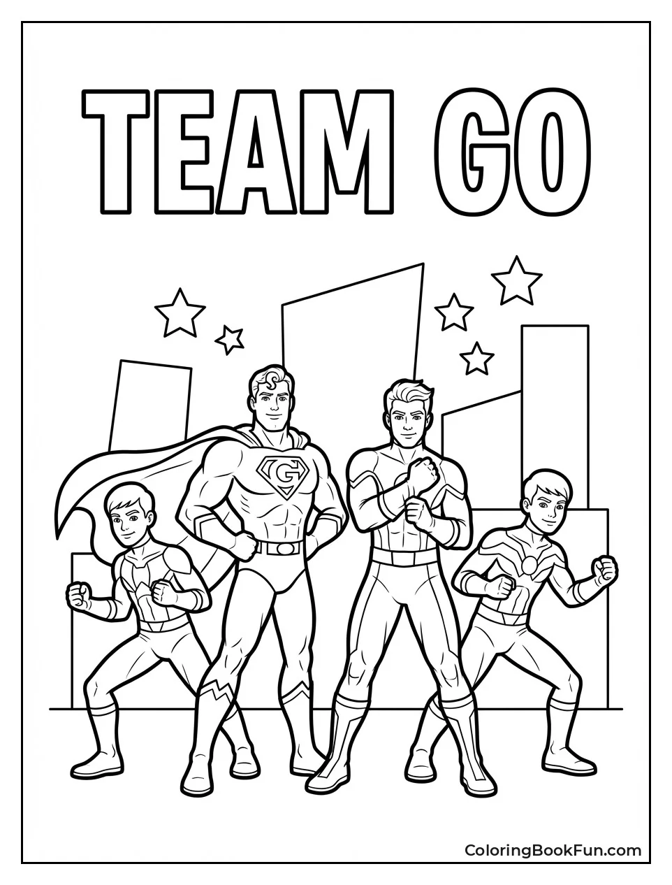 Team Go Heroes Pose