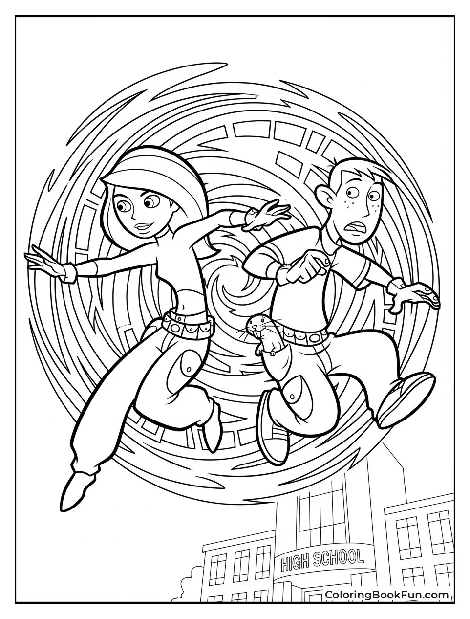 Kim Jumps Time Portal