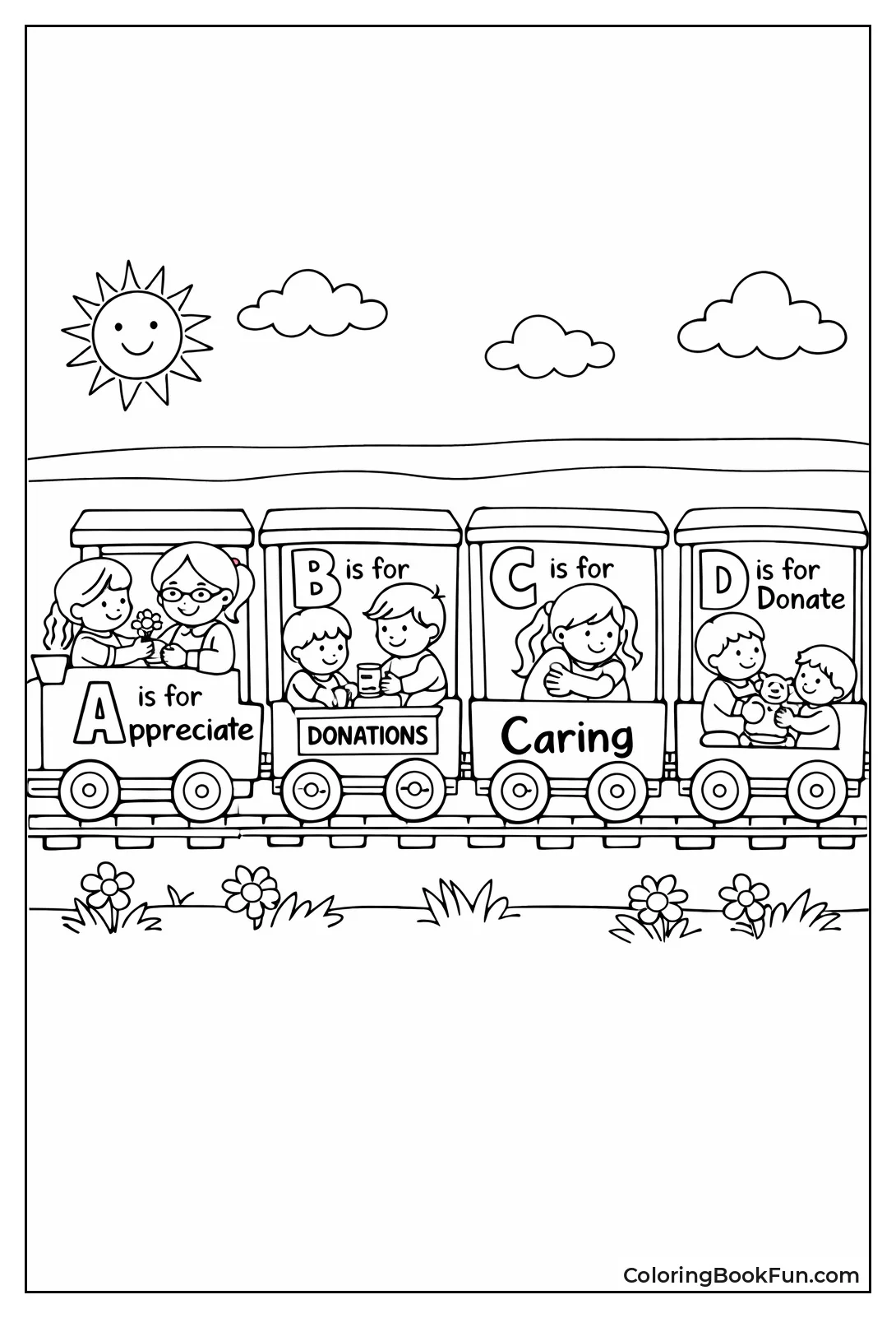 Kindness Alphabet Train