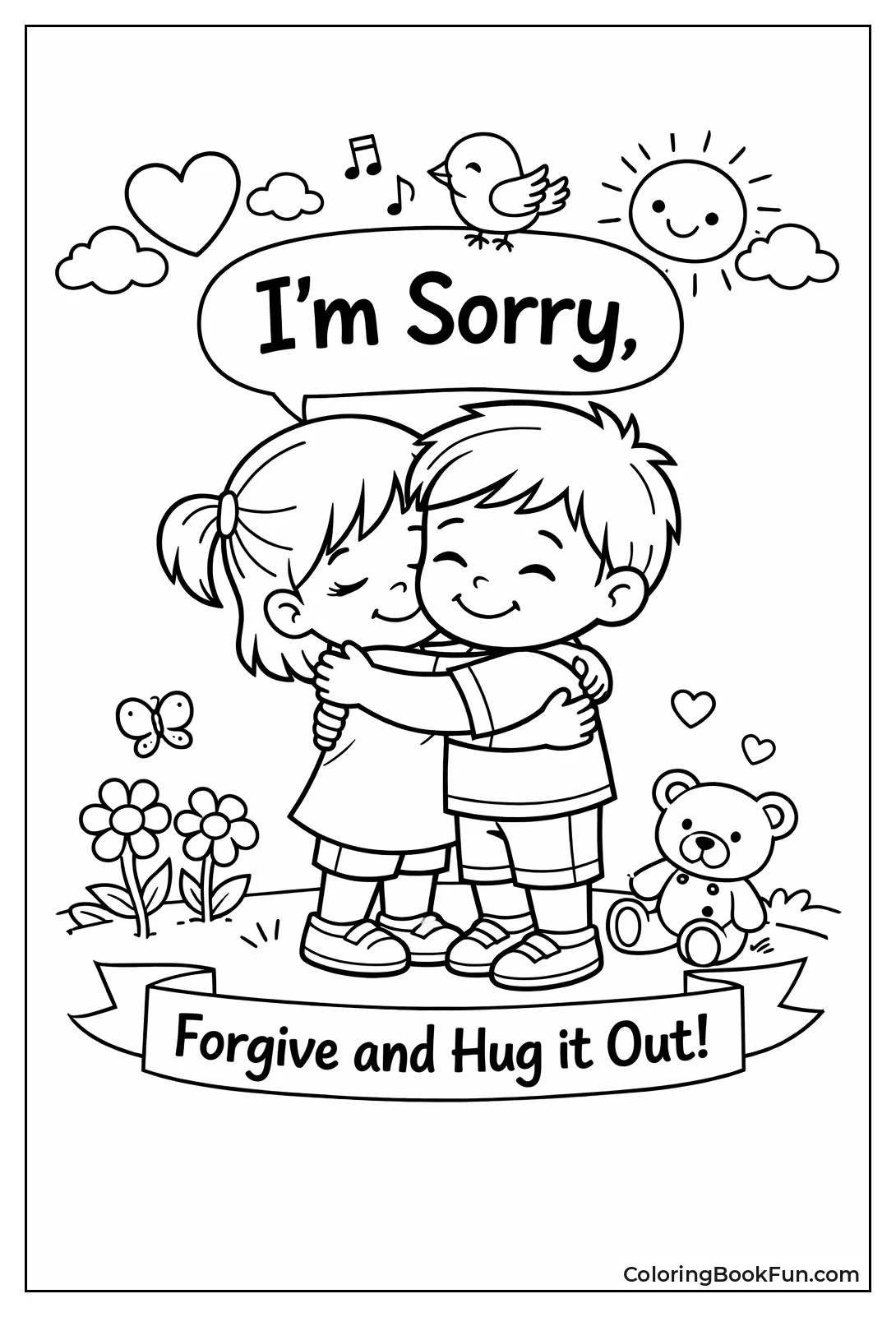 Apology Sorry Hug